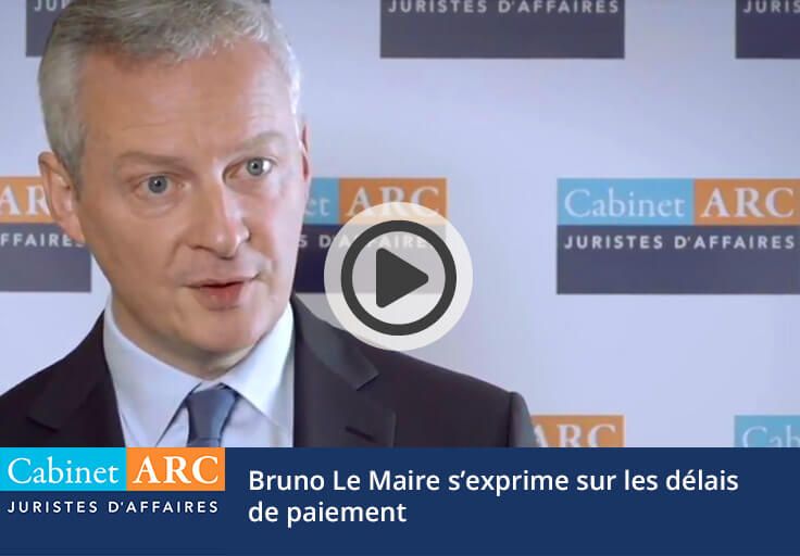 Bruno Le Maire au sujet des délais de paiement