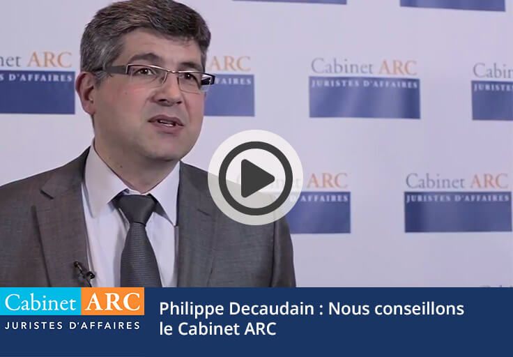 Philippe Decaudain - CMCA recommande de confier la gestion du recouvrement de créances au Cabinet ARC