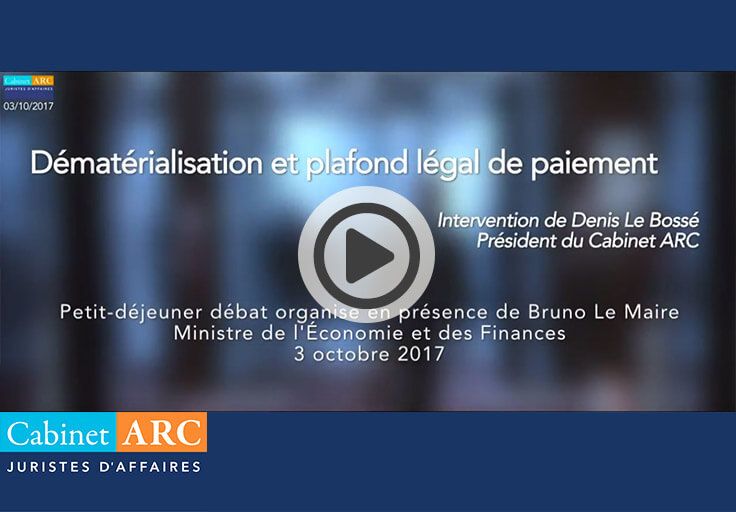 Dématerialisation et plafond légal du délai de paiement