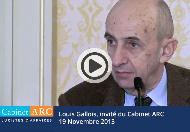 Louis Gallois, invité du Cabinet ARC en 2013 pour s'exprimer sur la compétitivité des entreprises françaises