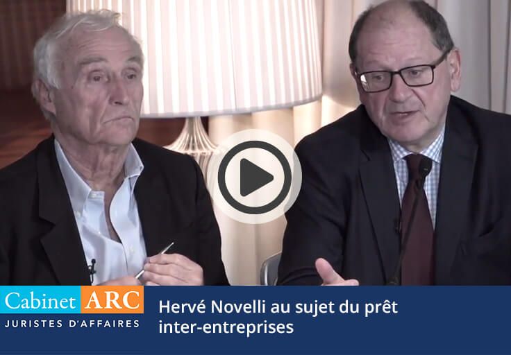 Hervé Novelli on the business-to-business loan