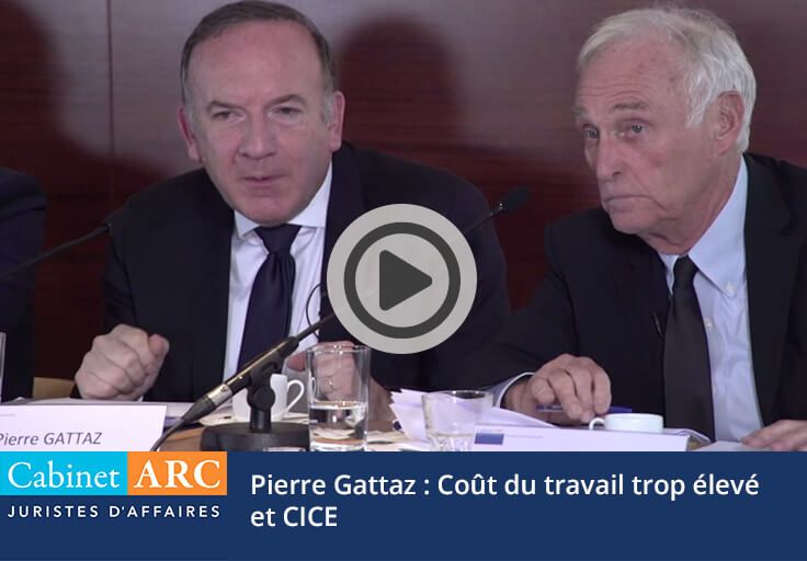 Pierre Gattaz au sujet du coût du travail trop élevé et du CICE en 2015