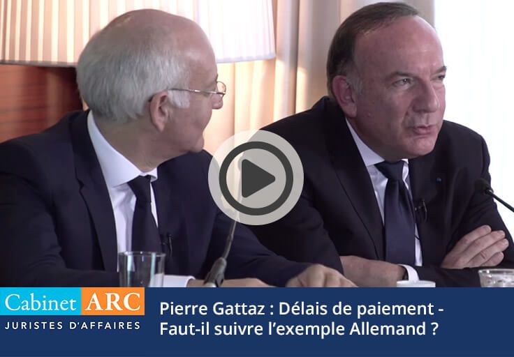 Pierre Gattaz compare le modèle Français au modèle Allemand sur les délais de paiement