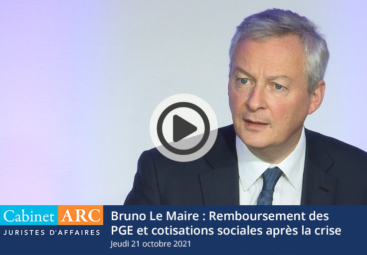 Bruno Le Maire sur les risques de non remboursement des PGE et cotisations sociales post-Covid-19