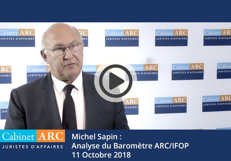 Michel Sapin commente l'édition 2018 du baromètre ARC/IFOP sur les délais de paiement