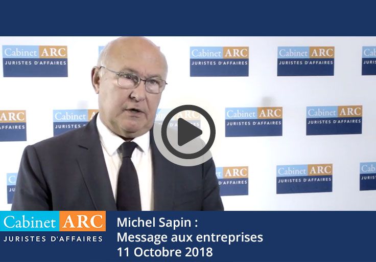 Le message aux entreprises de Michel Sapin en 2018